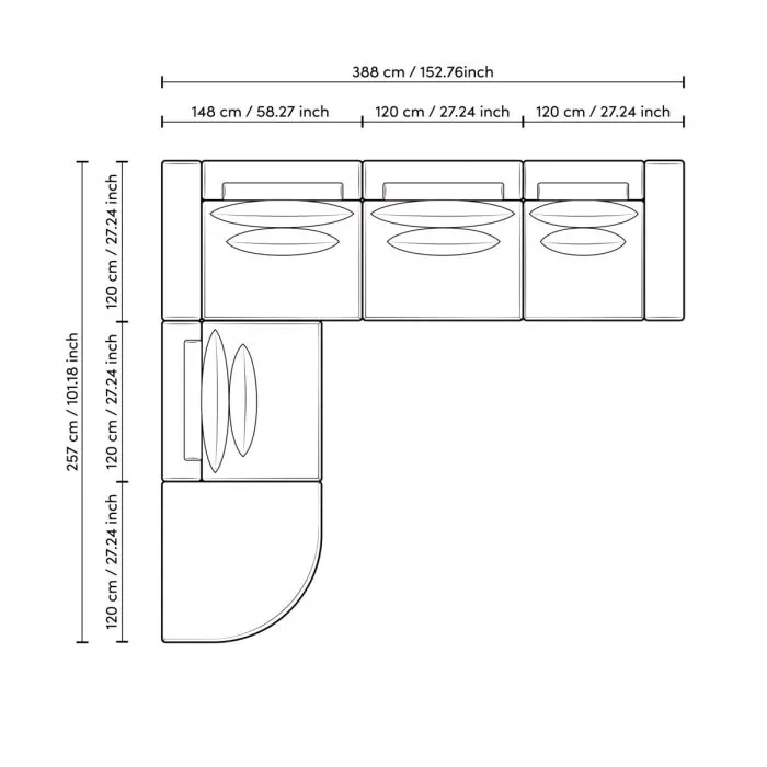 Диван Lounge Club XL