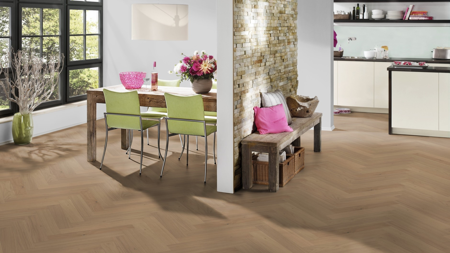 Hywood OLIO Oak Acadia herringbone ter Hürne