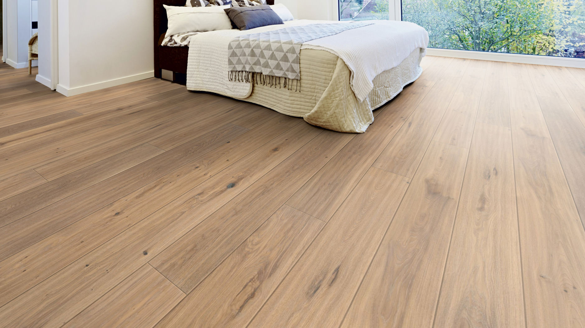 Инженерная паркетная доска Oak alpine light beige plank