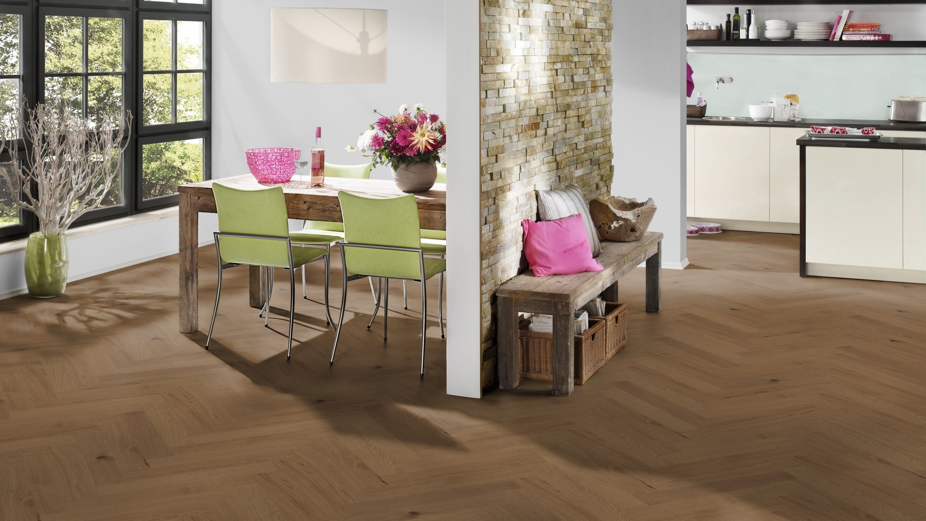 Hywood OLIO Oak Yasuni herringbone ter Hürne