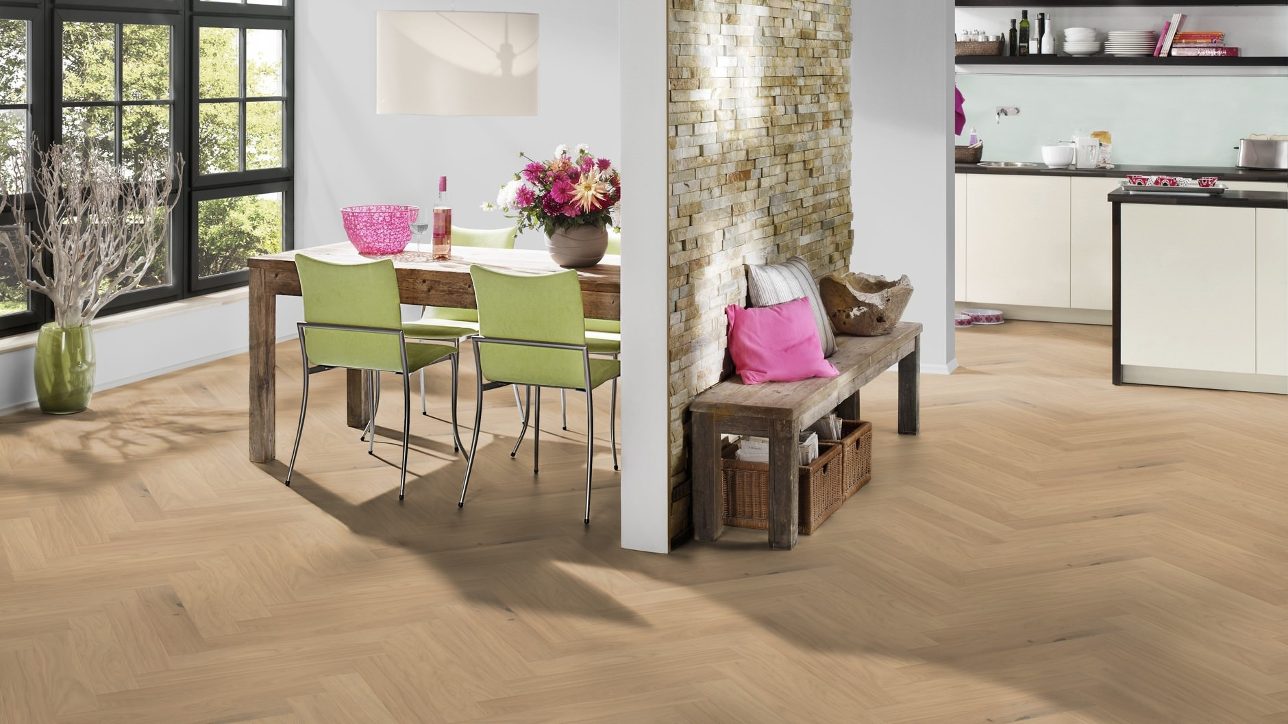 Hywood OLIO Oak Luberon herringbone ter Hürne