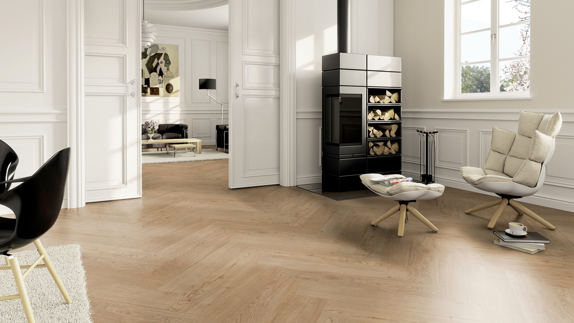 Виниловая плитка Oak Dublin herringbone ter Hürne - Luxury Vinyl Tiles - Pro