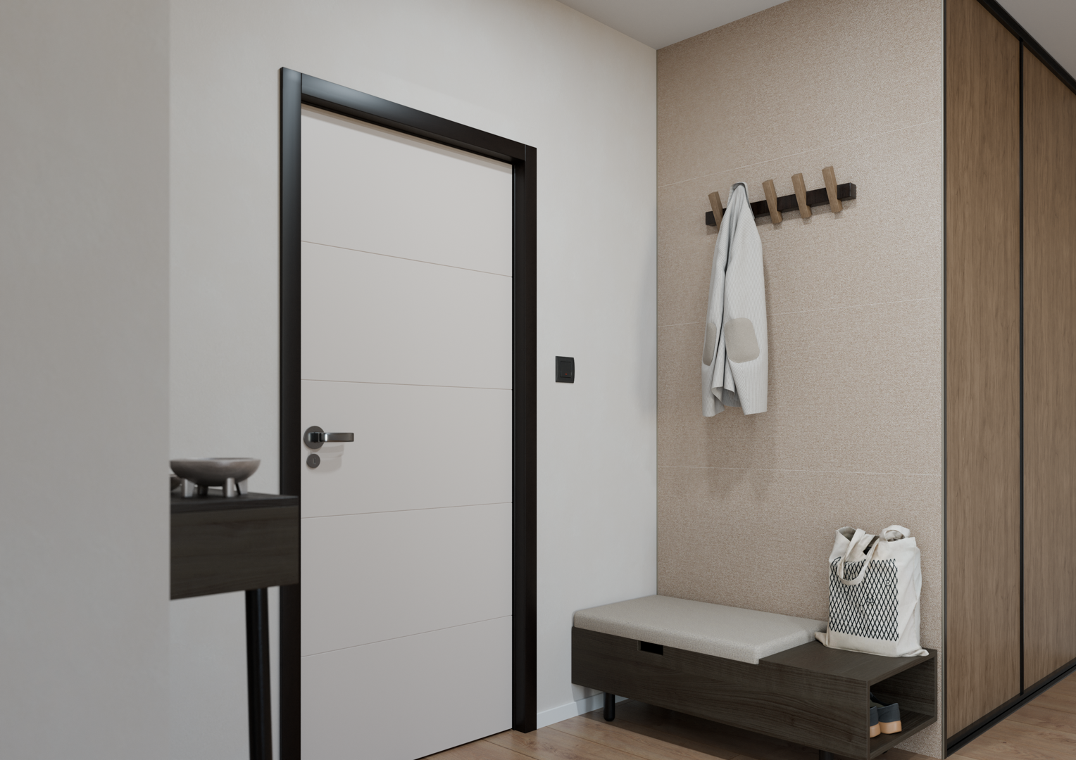 Стеновые панели, минеральная плитка MODEE Mineral Tiles – Tweed Ivory