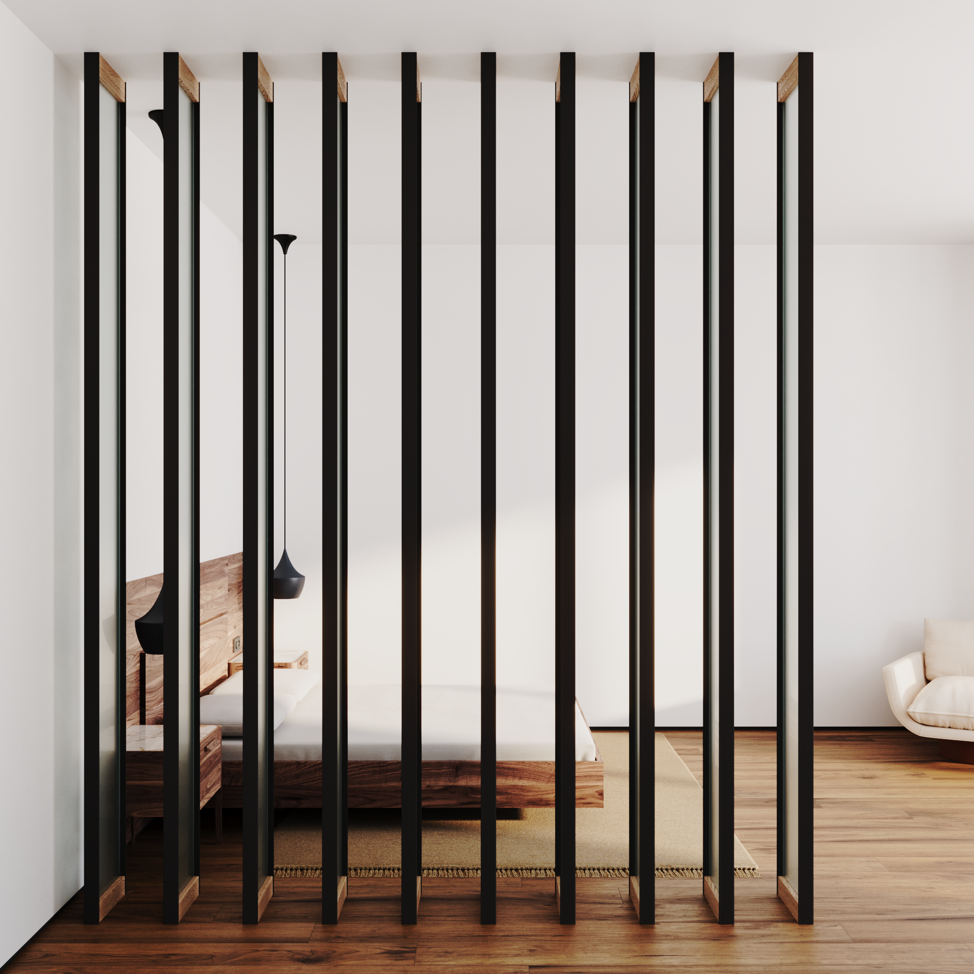 Стеклянные двери Сёдзи