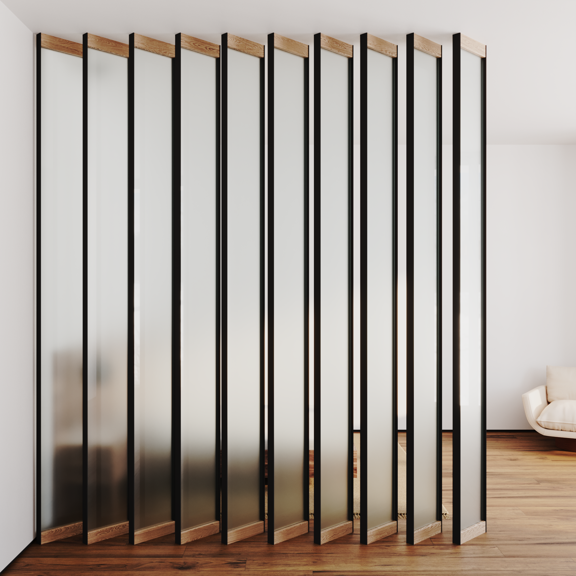 Стеклянные двери Сёдзи