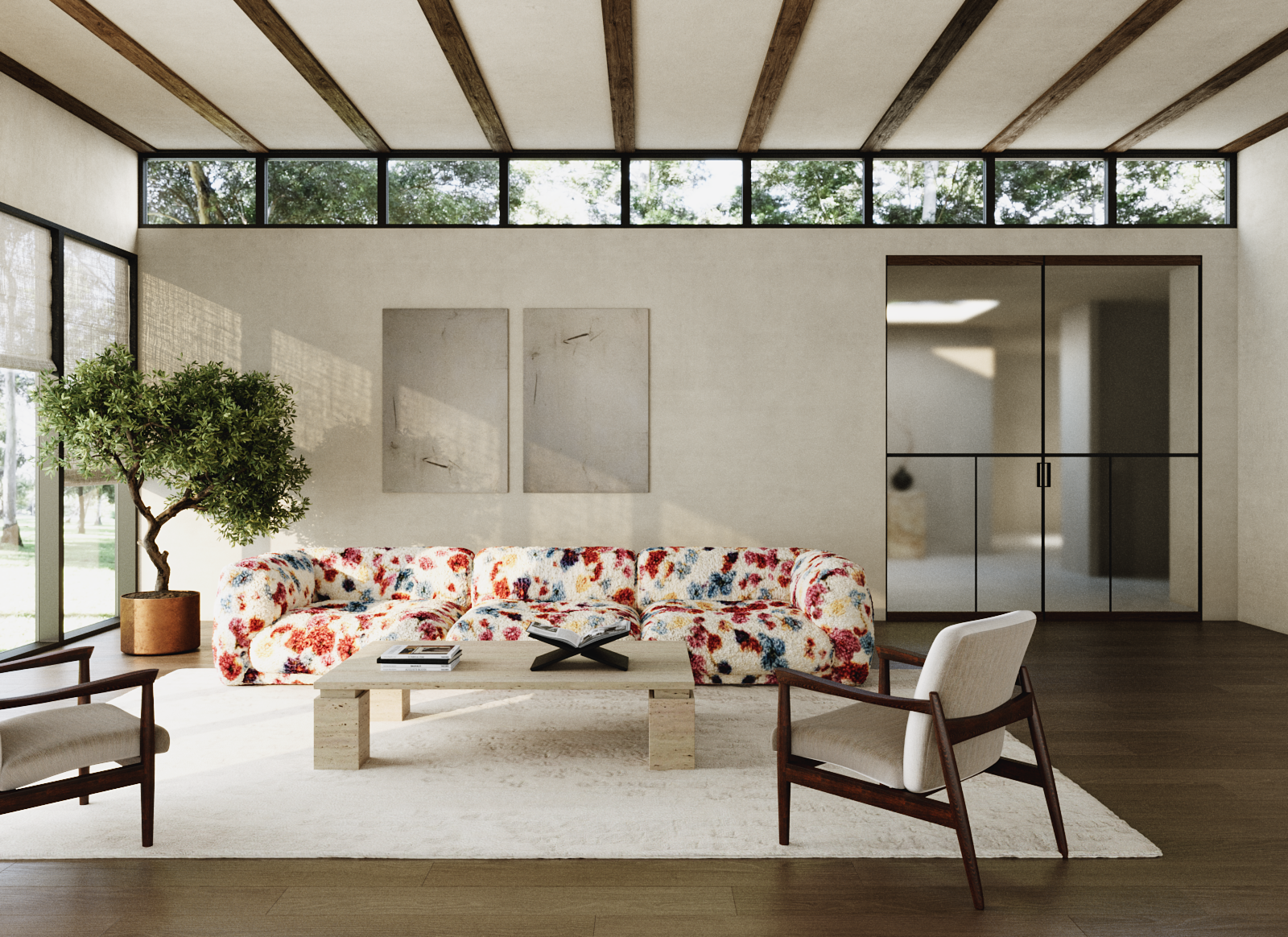 Стеклянные двери Сёдзи