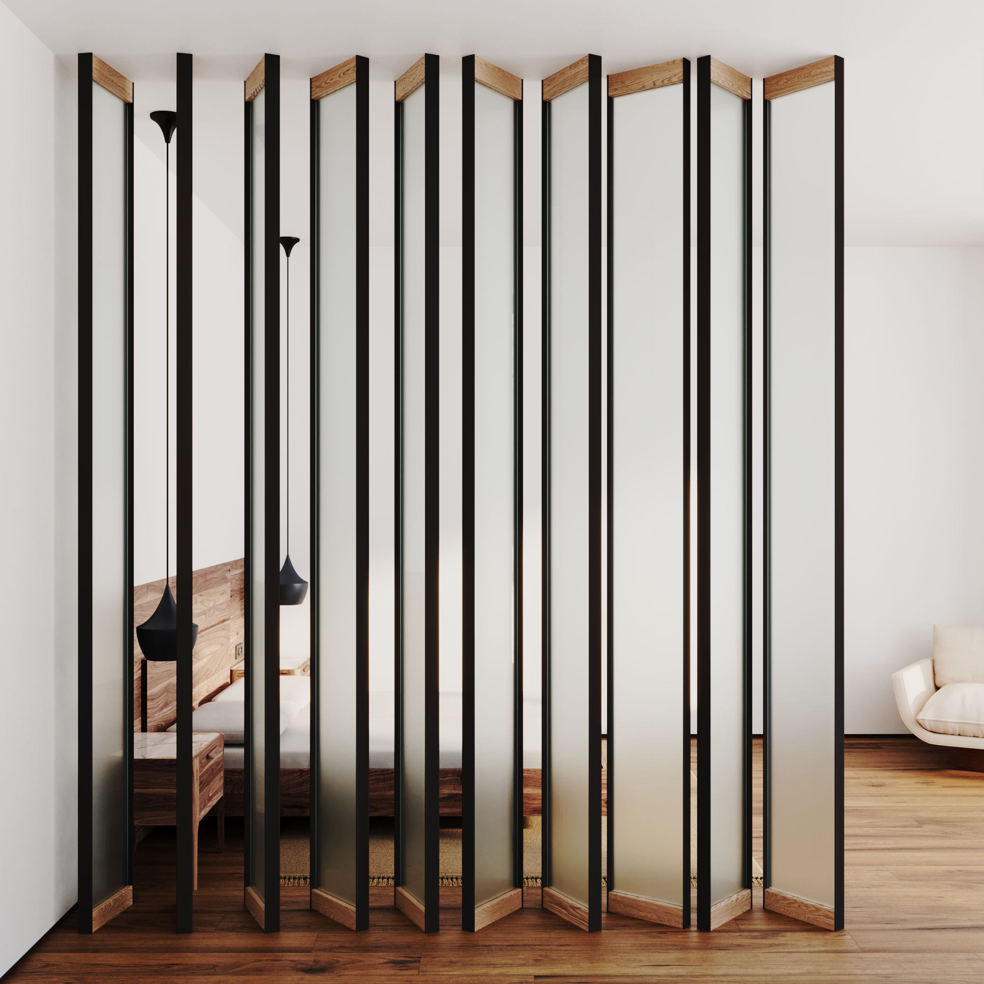 Стеклянные двери Сёдзи