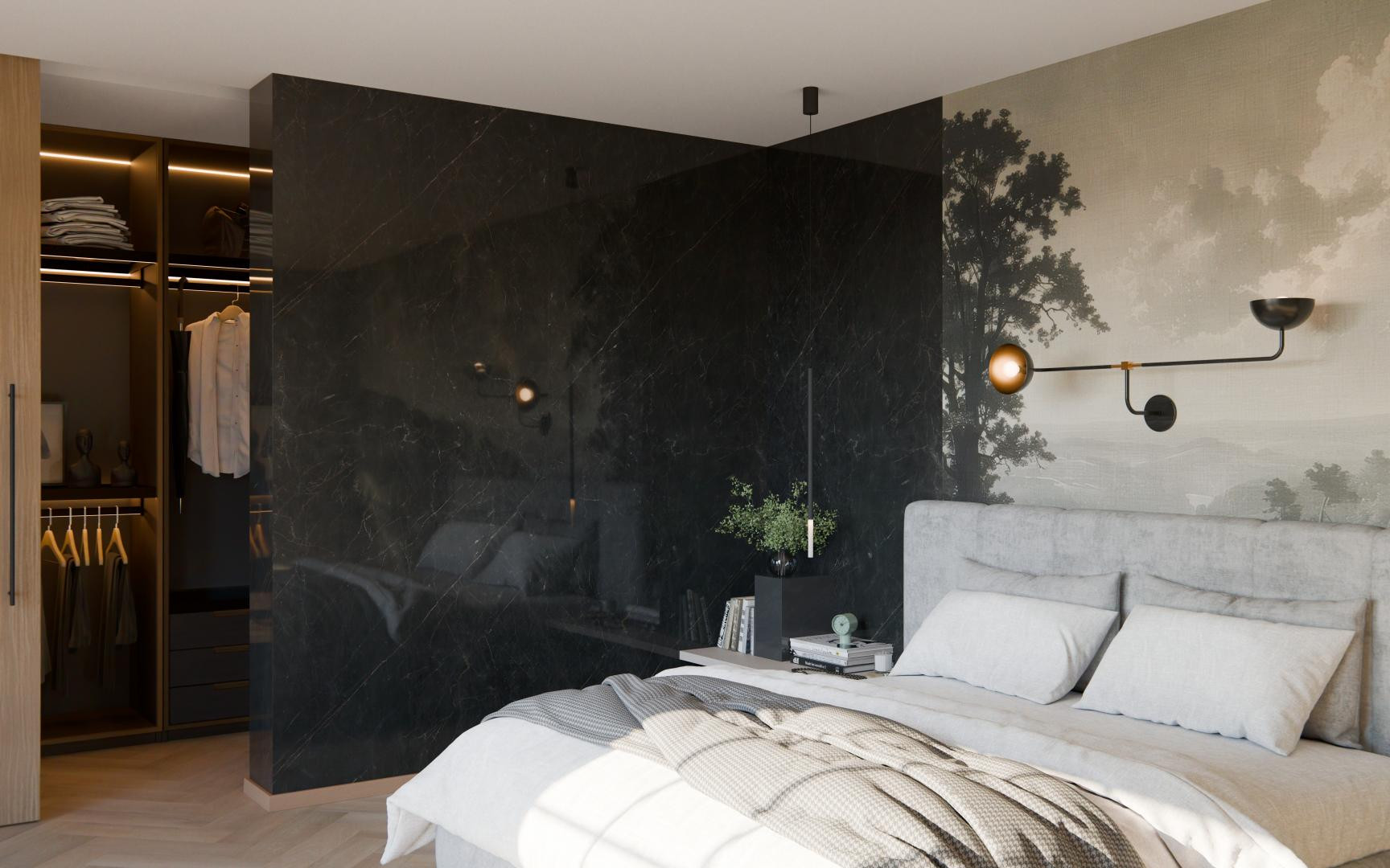 Стеновые панели MODEE Mineral Walls – Monreale Black