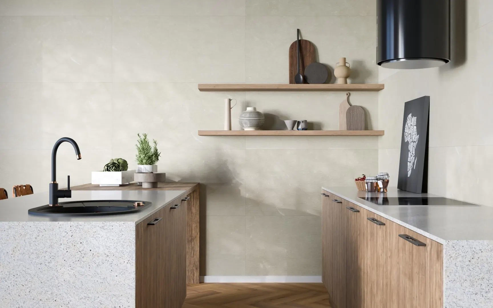 Стеновые панели MODEE Mineral Tiles – Monreale Ivory