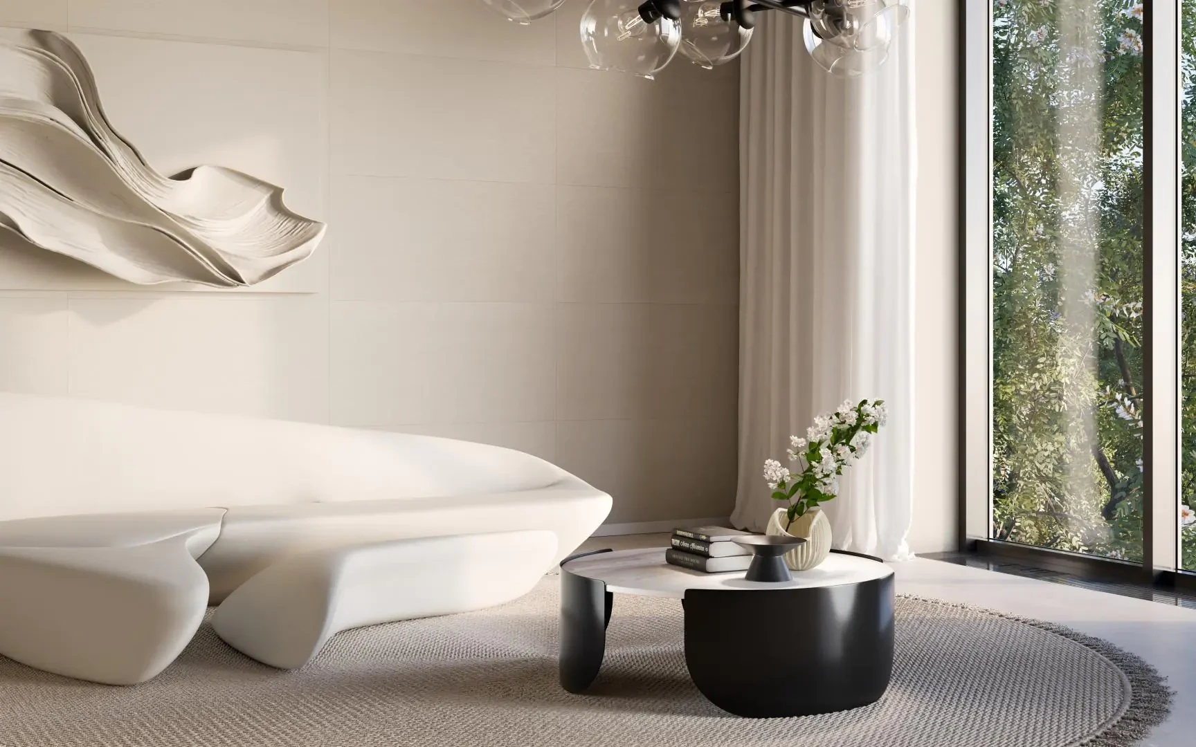 Стеновые панели MODEE Mineral Tiles – Mono Ivory