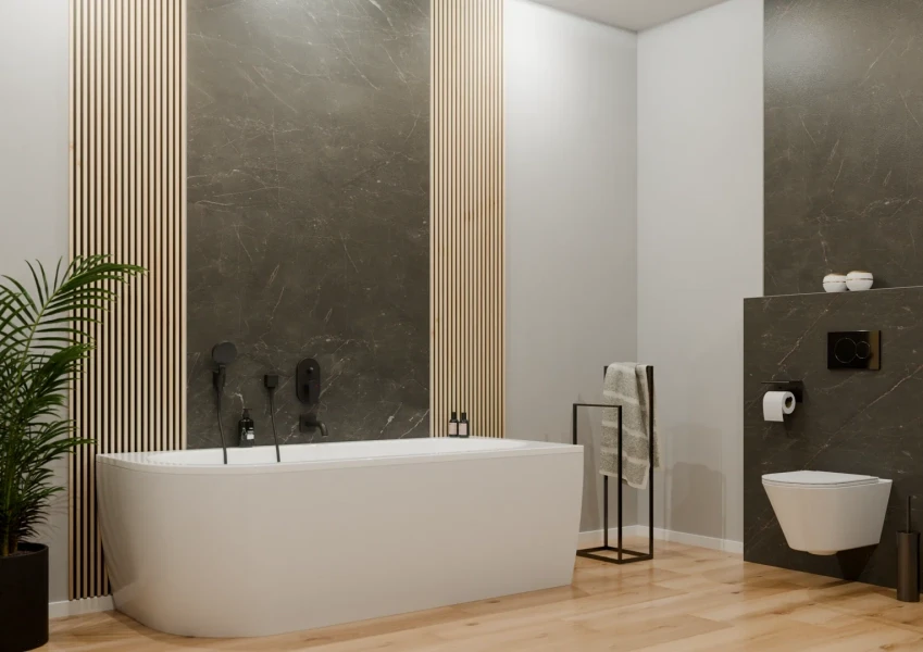 Стеновые панели MODEE Mineral Tiles – Monreale Black