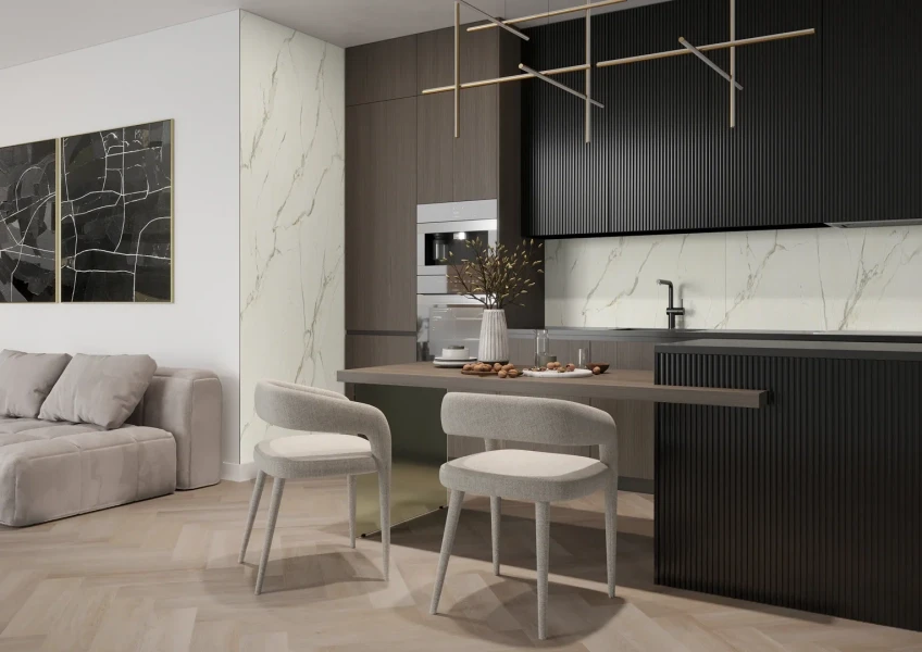 Стеновые панели MODEE Mineral Tiles – Pietra Santa White