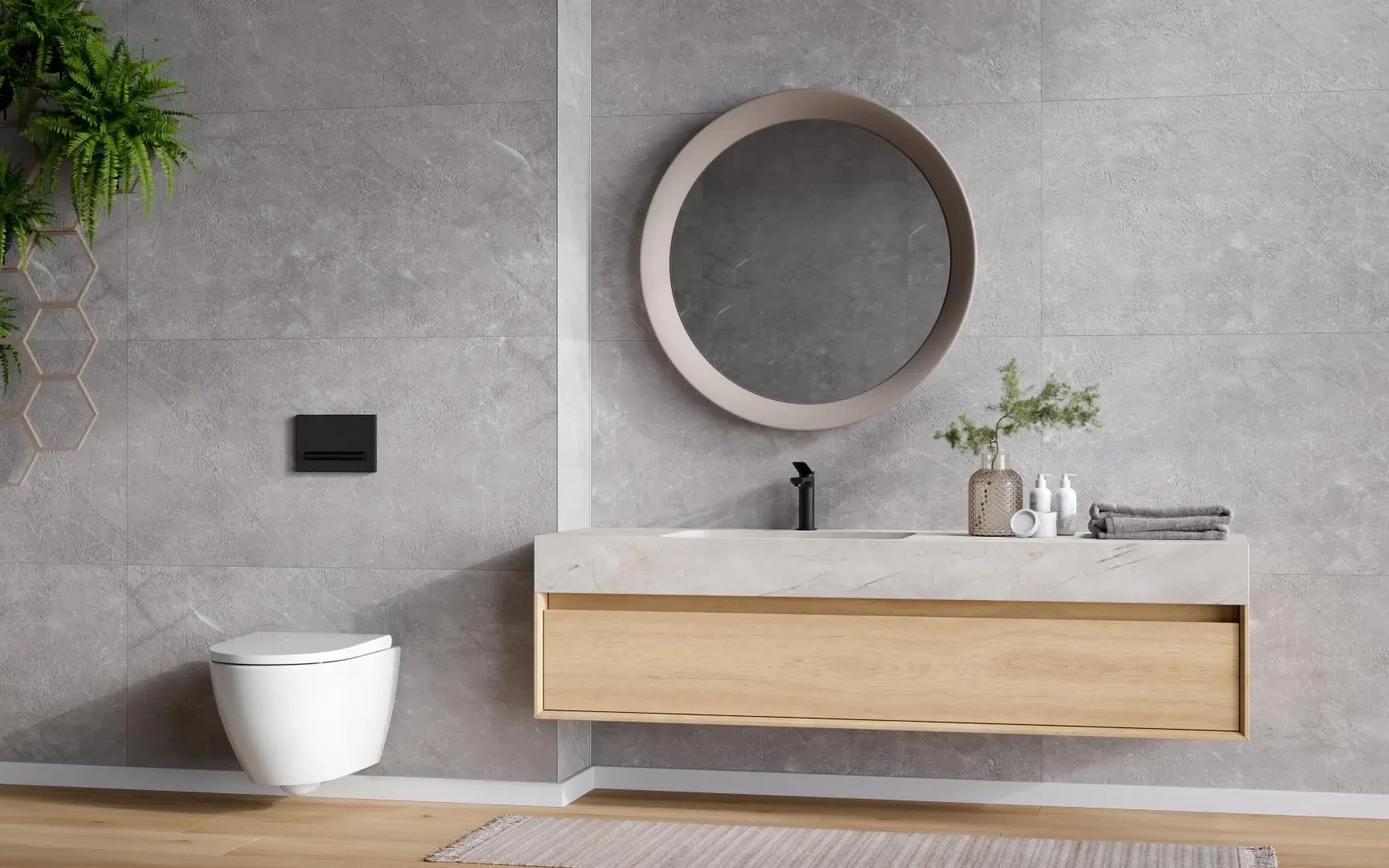 Стеновые панели MODEE Mineral Tiles – Monreale Grey