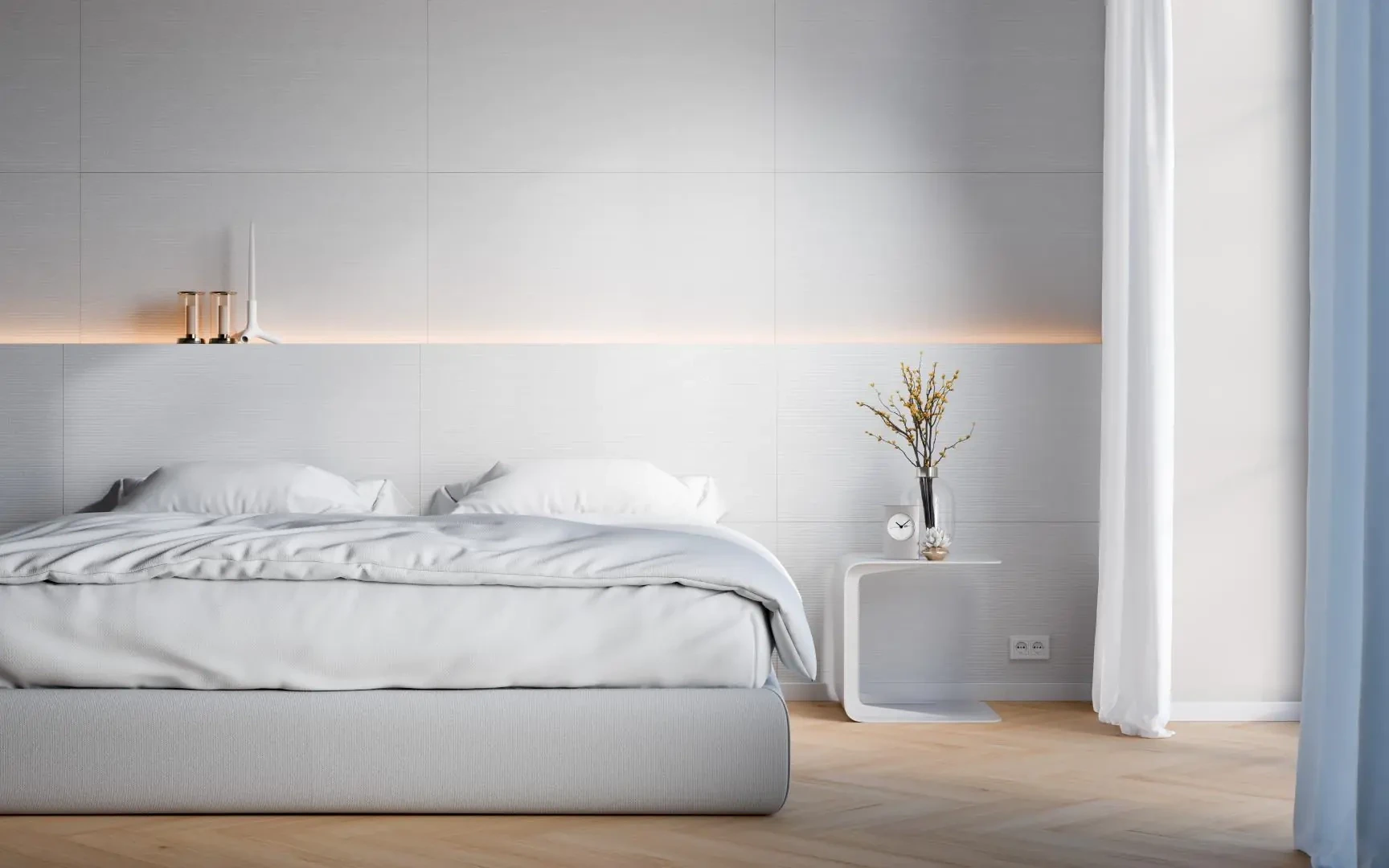 Стеновые панели MODEE Mineral Tiles – Mono White